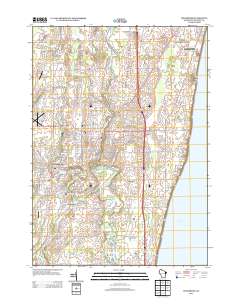 Cedarburg 2013 topographic map thumbnail