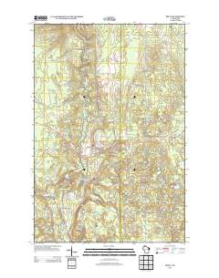 Brule 2013 topographic map thumbnail