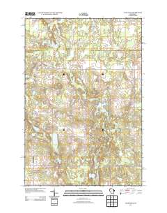 Clam Falls 2013 topographic map thumbnail