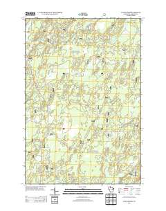 Clam Lake SE 2013 topographic map thumbnail