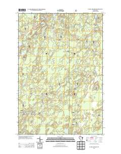 Clam Lake SW 2013 topographic map thumbnail