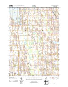 Hustisford 2013 topographic map thumbnail