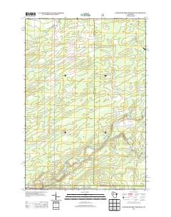 Jump River Fire Tower NW 2013 topographic map thumbnail