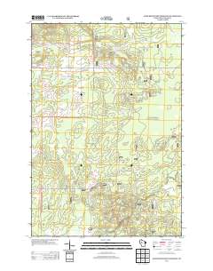Jump River Fire Tower SW 2013 topographic map thumbnail