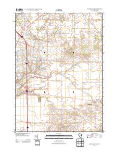 Janesville East 2013 topographic map thumbnail