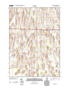 Helenville 2013 topographic map thumbnail