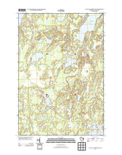 Lac du Flambeau SW 2013 topographic map thumbnail