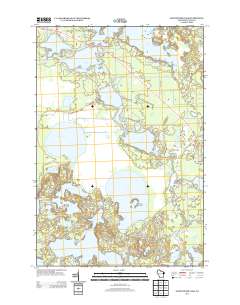 Manitowish Lake 2013 topographic map thumbnail