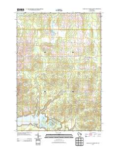 Lake Eau Claire East 2013 topographic map thumbnail