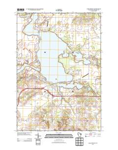 Lake Wissota 2013 topographic map thumbnail