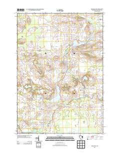 Manawa 2013 topographic map thumbnail