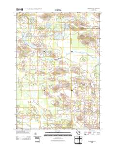 Neshkoro 2013 topographic map thumbnail