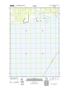 Peshtigo Harbor 2013 topographic map thumbnail