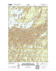 Namekagon Lake 2013 topographic map thumbnail