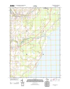 Pensaukee 2013 topographic map thumbnail