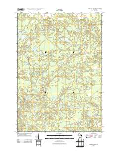 Perote Lake 2013 topographic map thumbnail