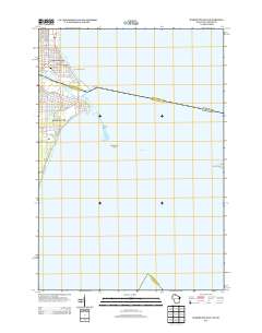 Marinette East 2013 topographic map thumbnail