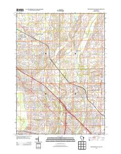 Menomonee Falls 2013 topographic map thumbnail