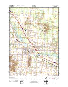 Mauston 2013 topographic map thumbnail