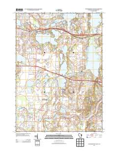 Oconomowoc East 2013 topographic map thumbnail