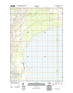 Oconto East 2013 topographic map thumbnail