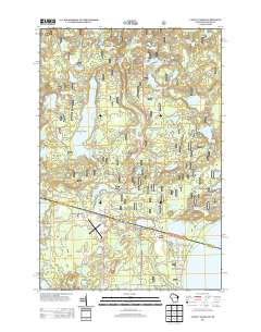 Land O' Lakes 2013 topographic map thumbnail