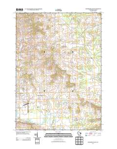 Reedsburg East 2013 topographic map thumbnail