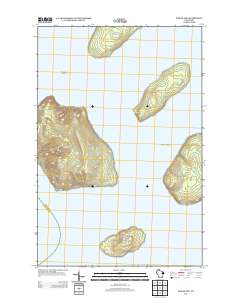 Oak Island 2013 topographic map thumbnail