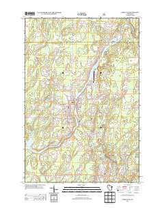 Park Falls 2013 topographic map thumbnail