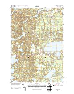 Sayner 2013 topographic map thumbnail