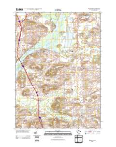 Poynette 2013 topographic map thumbnail