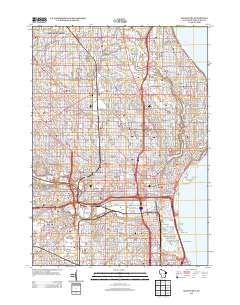 Milwaukee 2013 topographic map thumbnail