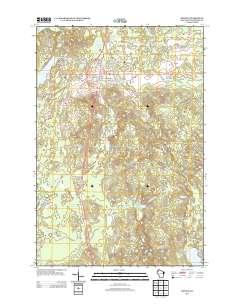 Minong 2013 topographic map thumbnail