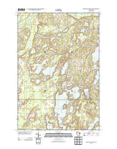 Minong Flowage 2013 topographic map thumbnail