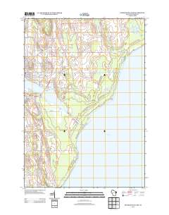 Sturgeon Bay East 2013 topographic map thumbnail