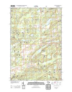 Wabeno 2013 topographic map thumbnail