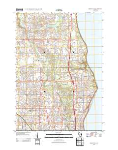 Thiensville 2013 topographic map thumbnail