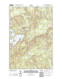 Upper Eau Claire Lake 2013 topographic map thumbnail