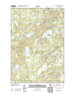 Roberts Lake 2013 topographic map thumbnail