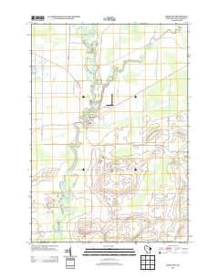 Shiocton 2013 topographic map thumbnail