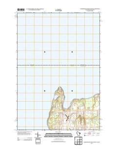 Washington Island NW 2013 topographic map thumbnail