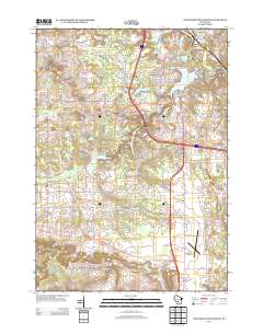 Wisconsin Dells South 2013 topographic map thumbnail