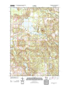 Spooner Lake 2013 topographic map thumbnail