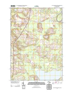 Wausaukee South 2013 topographic map thumbnail