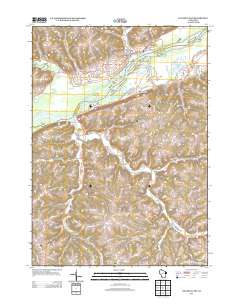 Wauzeka East 2013 topographic map thumbnail