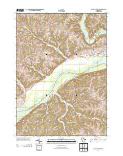 Wauzeka West 2013 topographic map thumbnail