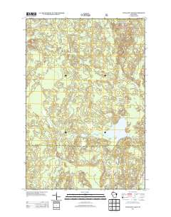 Totagatic Lake 2013 topographic map thumbnail
