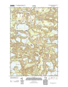 White Sand Lake 2013 topographic map thumbnail
