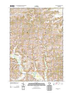 Wonewoc 2013 topographic map thumbnail