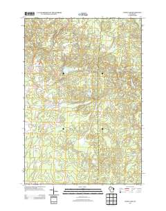 Wood Lake 2013 topographic map thumbnail
